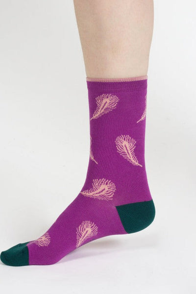 Thought Peacock Organic Cotton Gift Box of 4 Socks-Womens-Ohh! By Gum - Shop Sustainable