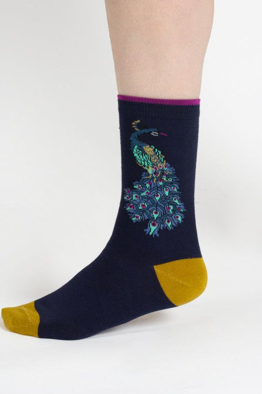 Thought Peacock Organic Cotton Gift Box of 4 Socks-Womens-Ohh! By Gum - Shop Sustainable