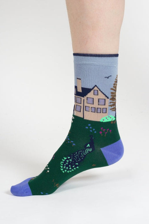 Thought Peacock Organic Cotton Gift Box of 4 Socks-Womens-Ohh! By Gum - Shop Sustainable