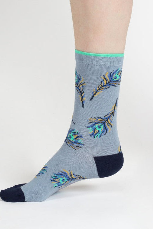 Thought Peacock Organic Cotton Gift Box of 4 Socks-Womens-Ohh! By Gum - Shop Sustainable