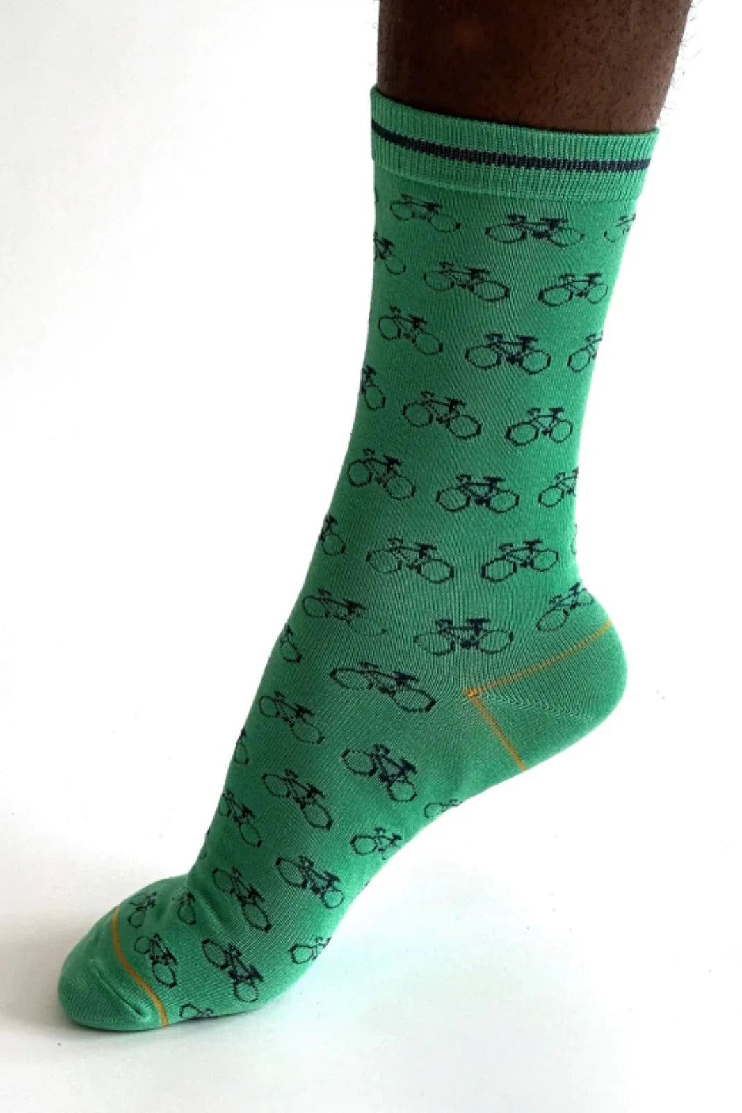 Thought Peyton Bike Bamboo Socks - Bright Green-Mens-Ohh! By Gum - Shop Sustainable
