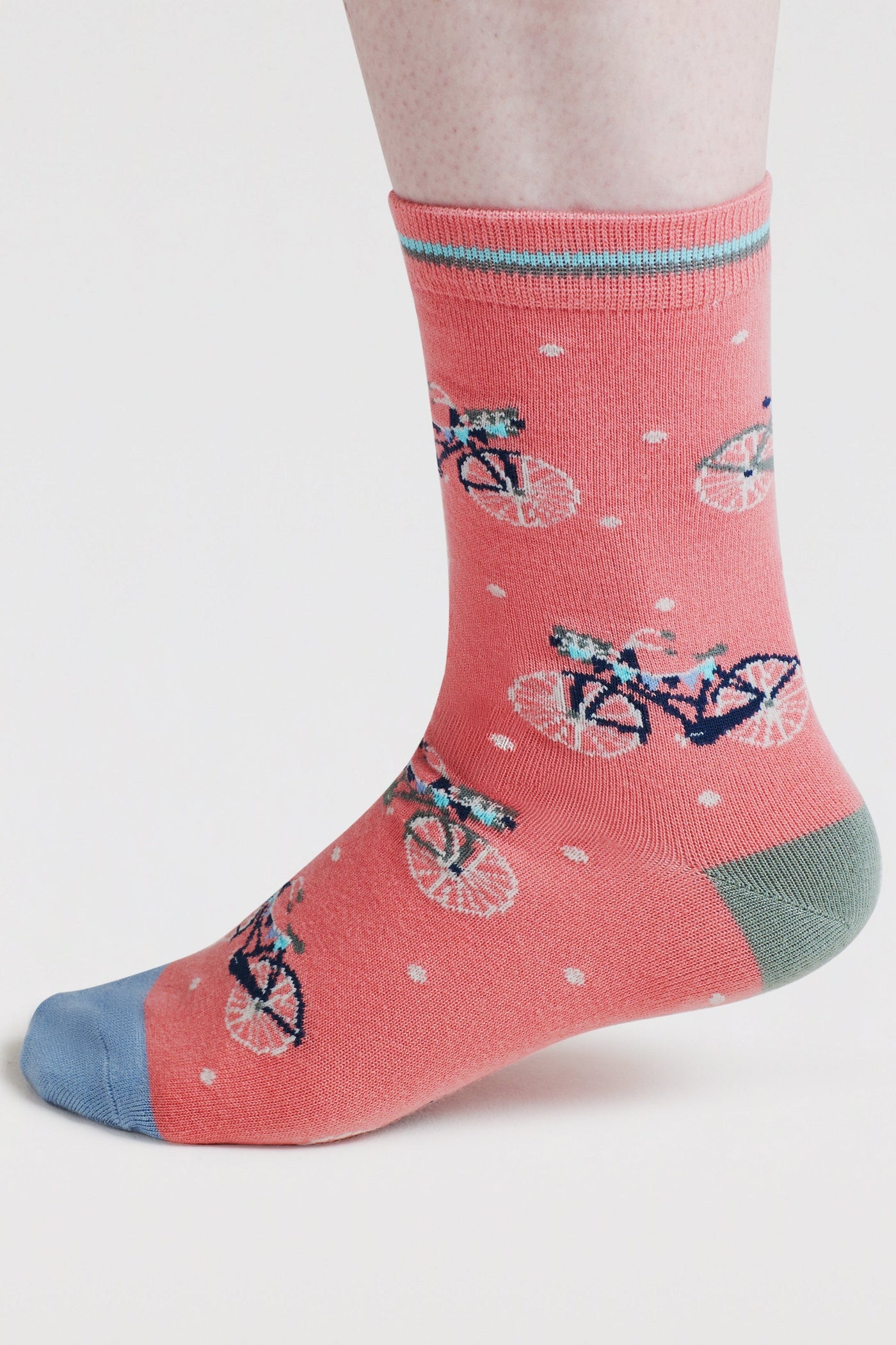 Thought Rosette Bike Bamboo Socks-Womens-Ohh! By Gum - Shop Sustainable