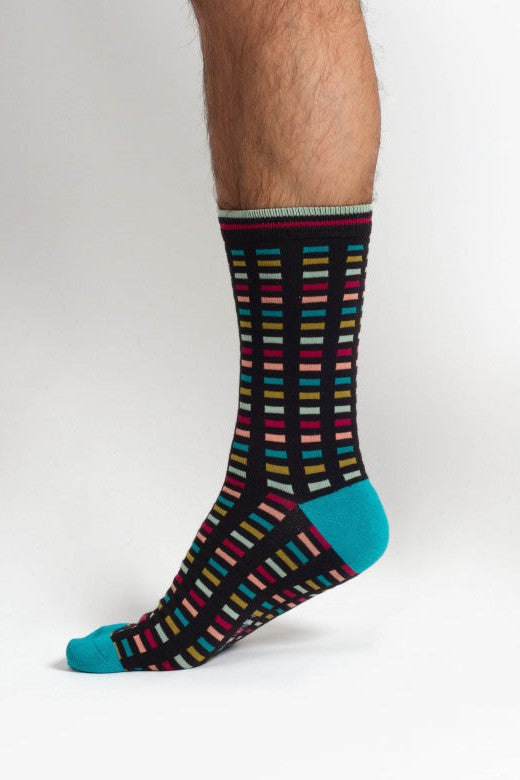 Thought Spots & Stripes Bamboo Gift Box of 4 Socks-Mens-Ohh! By Gum - Shop Sustainable