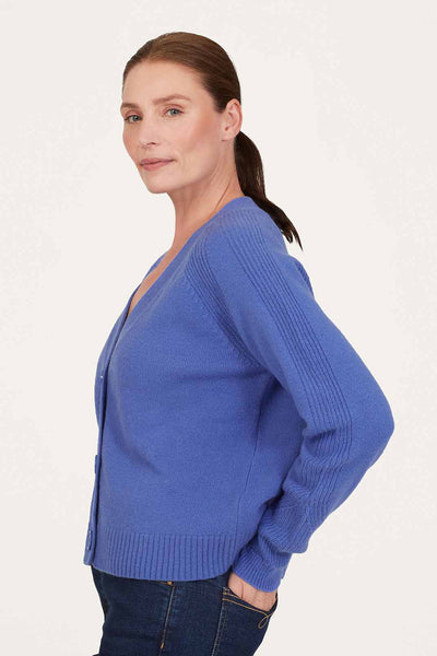 Thought Taygete Lambswool V-Neck Cardigan-Womens-Ohh! By Gum - Shop Sustainable
