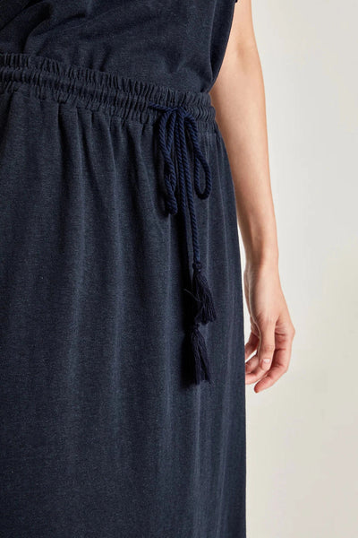 Thought The Easy Hemp Maxi Skirt - Navy-Womens-Ohh! By Gum - Shop Sustainable