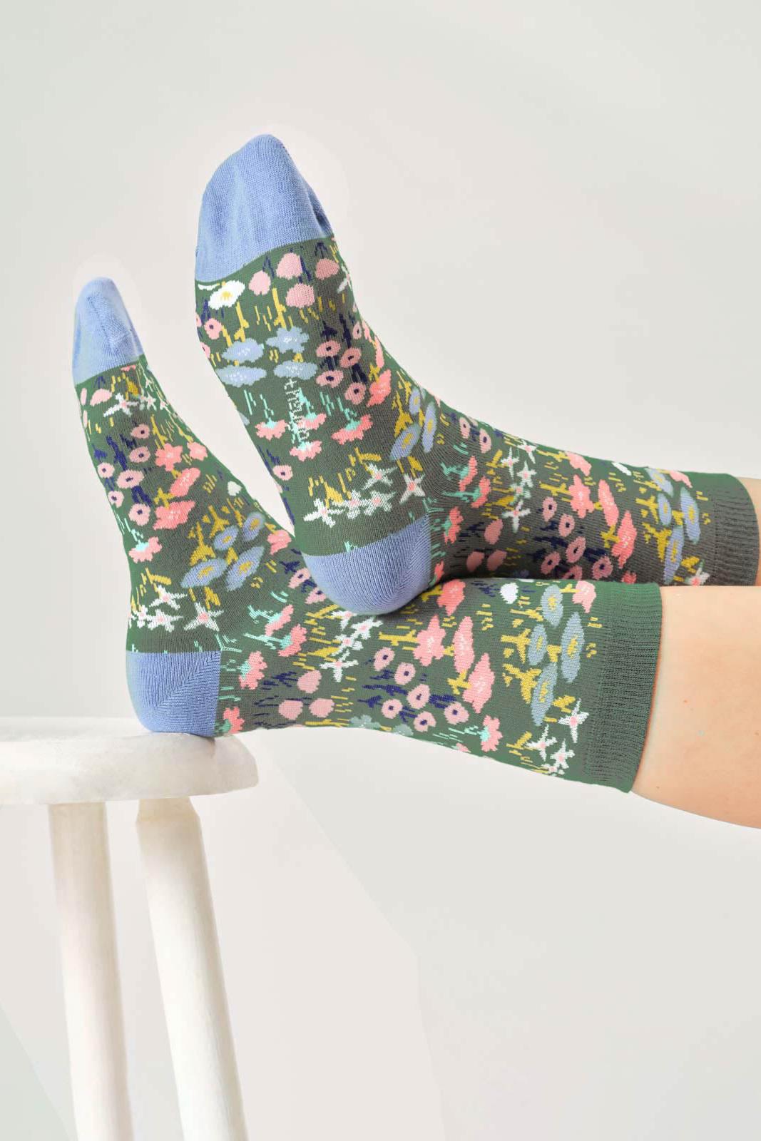 Thought Womens Florals Gift Box Of 4 Bamboo Socks