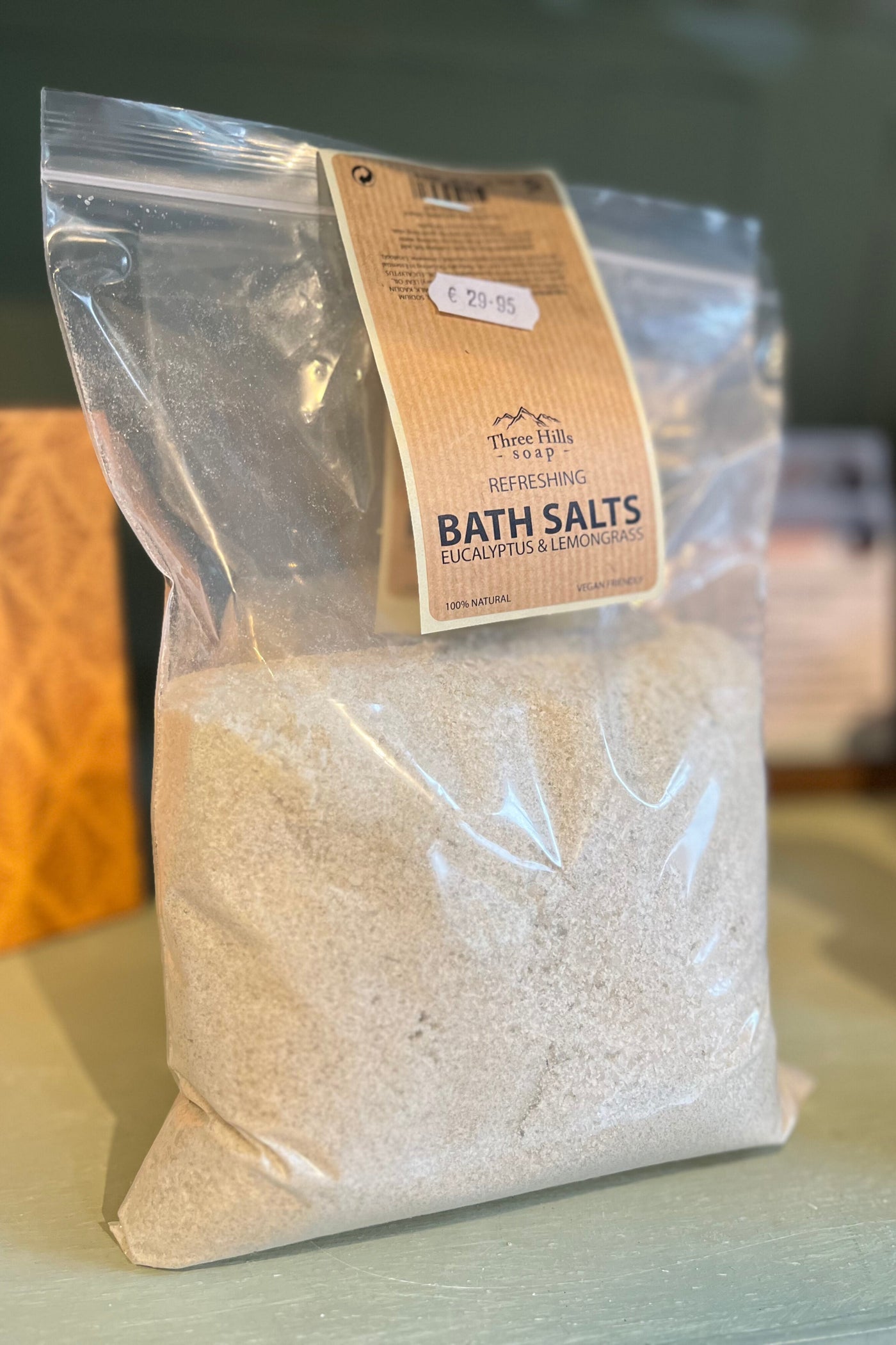 Three Hills Soap Eucalyptus & Lemongrass Bath Salts 1KG-Toiletries-Ohh! By Gum - Shop Sustainable