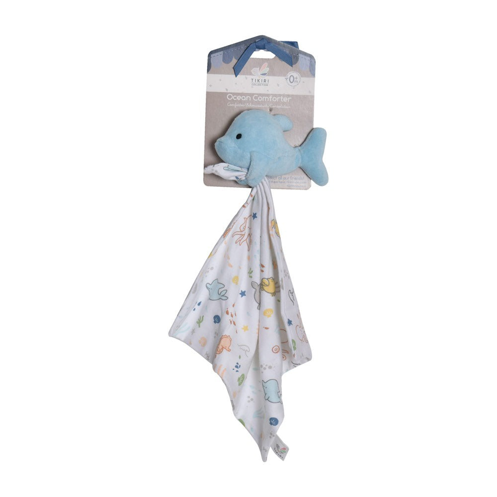 Tikiri Ocean Dolphin Comforter-Kids-Ohh! By Gum - Shop Sustainable