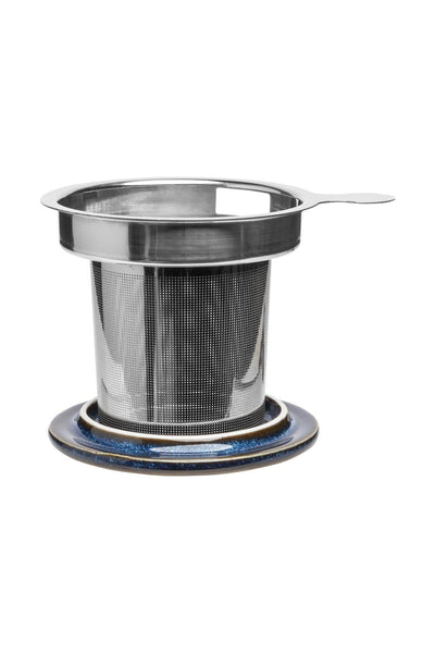 Tranquillo Blue Cup with tea strainer INDUSTRIAL 410 ml-Homeware-Ohh! By Gum - Shop Sustainable