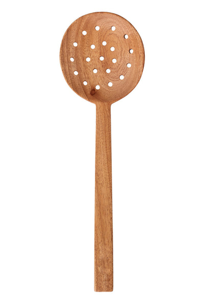 Tranquillo Cooking Strainer Spoon NATURAL NEEM-Homeware-Ohh! By Gum - Shop Sustainable