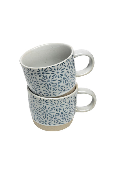 Tranquillo Rustic Daisy Mug 250 ml-Homeware-Ohh! By Gum - Shop Sustainable