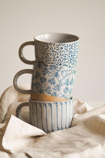 Tranquillo Rustic Daisy Mug 250 ml-Homeware-Ohh! By Gum - Shop Sustainable