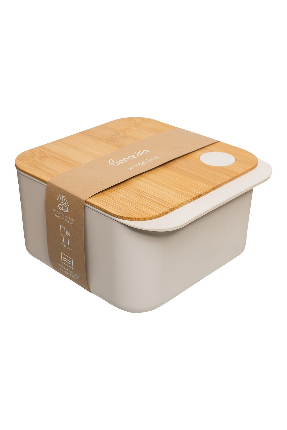 Tranquillo Storage Box PLAIN 500 ml - Cream-Homeware-Ohh! By Gum - Shop Sustainable