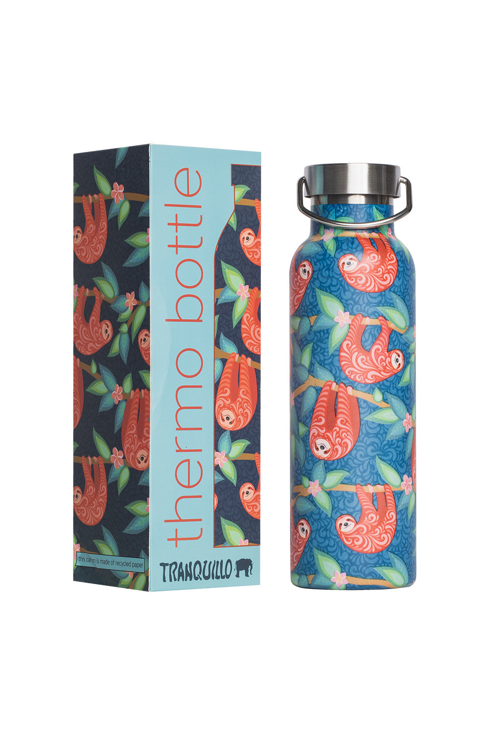 Tranquillo Vacuum Flask Sloths LAZY BONES 600 ml-Homeware-Ohh! By Gum - Shop Sustainable