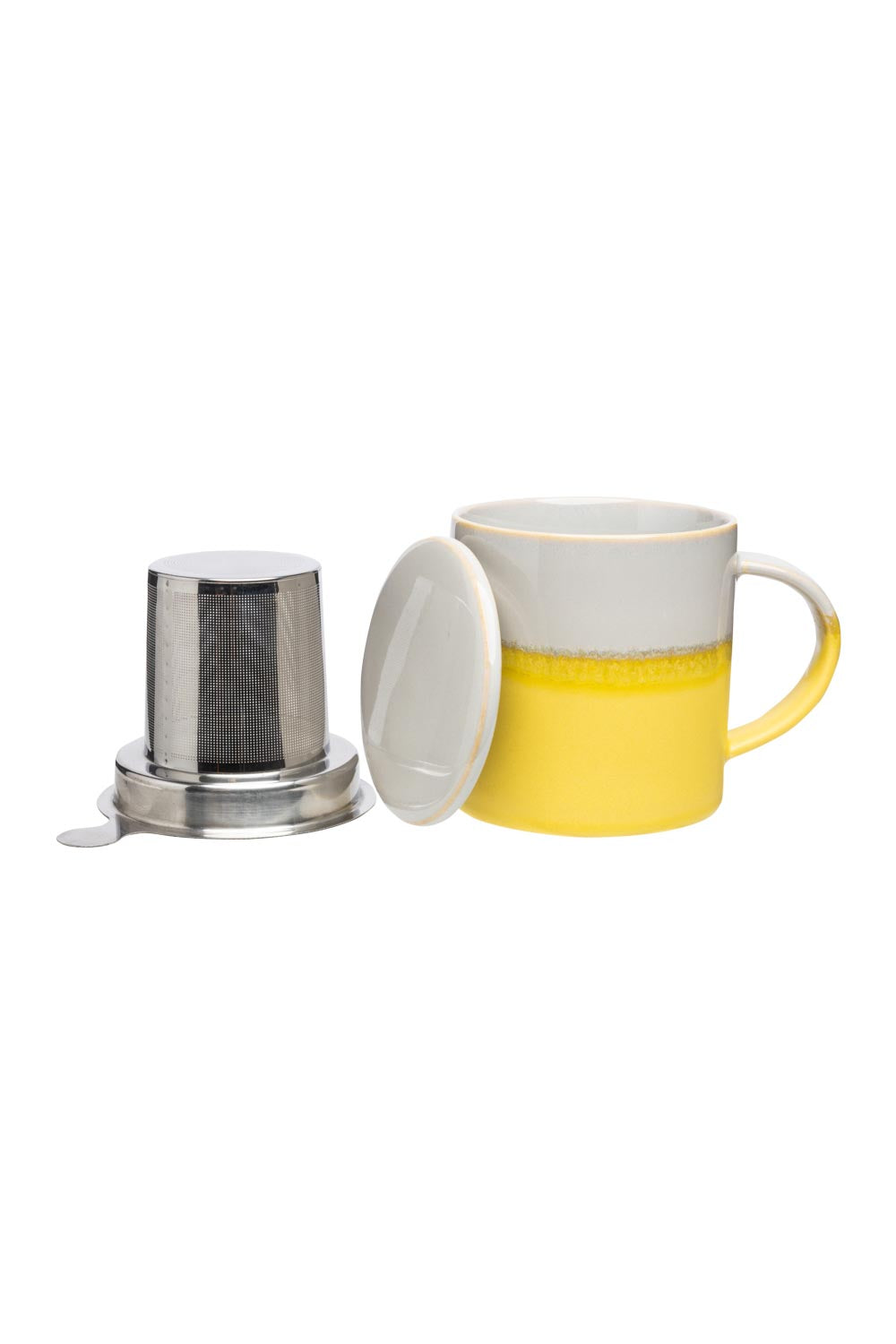 Tranquillo Yellow Cup with tea strainer INDUSTRIAL 410 ml-Homeware-Ohh! By Gum - Shop Sustainable