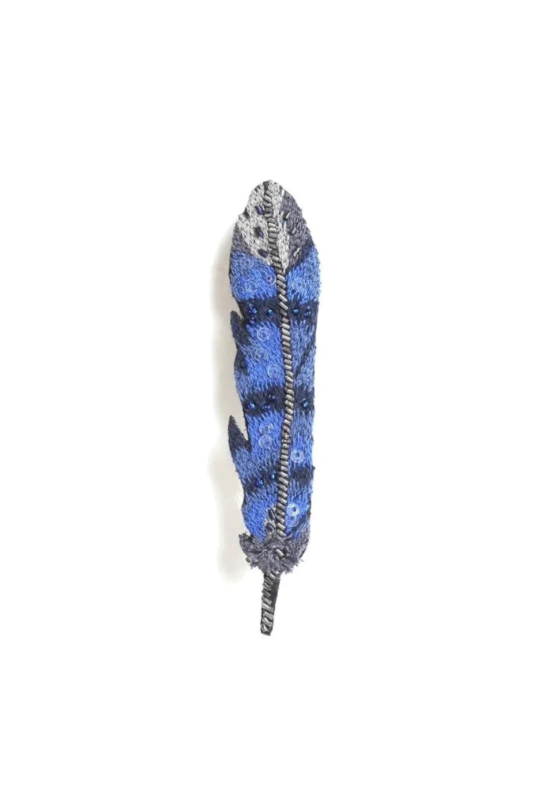 Trovelore Blue Jay Feather Brooch Pin-Womens-Ohh! By Gum - Shop Sustainable