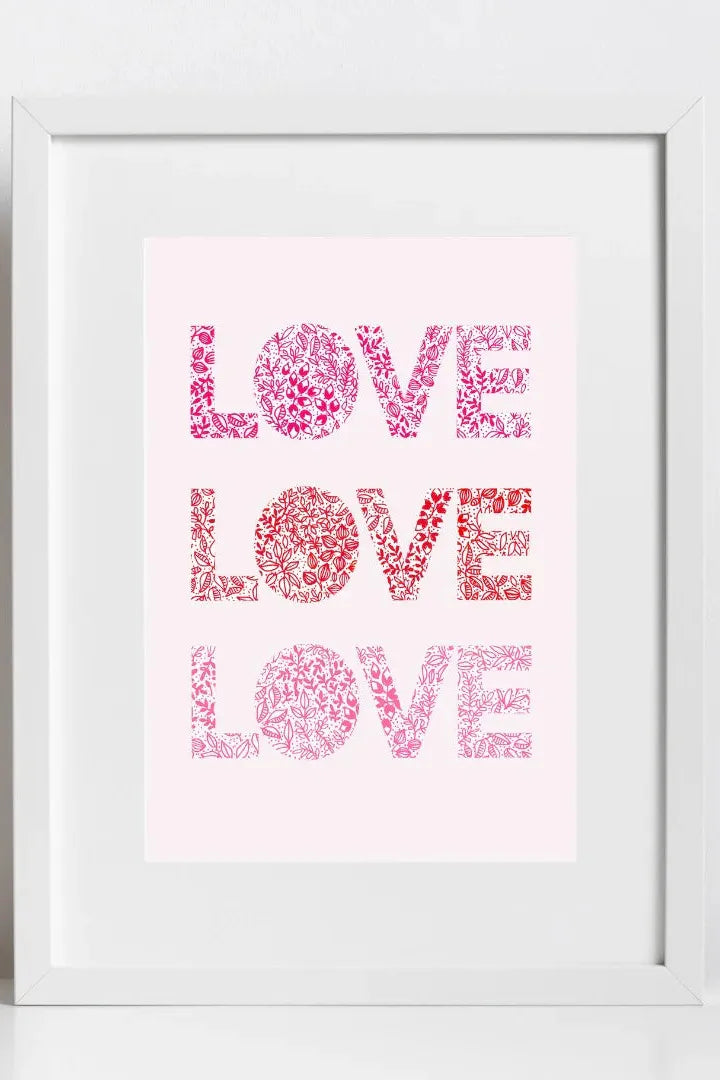 Una Heaney Designs Love Print