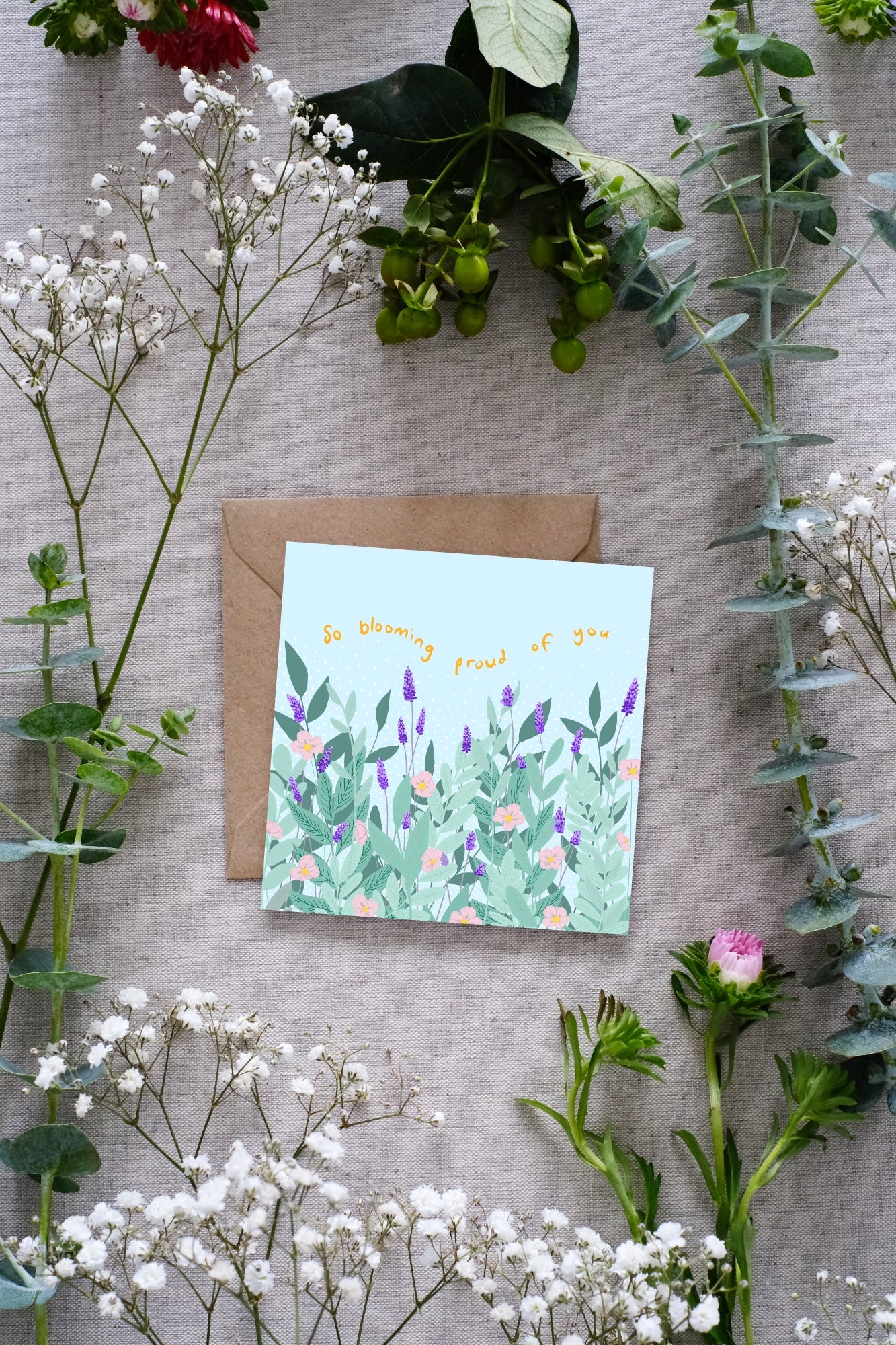 Una Heaney Designs So Blooming Proud Card