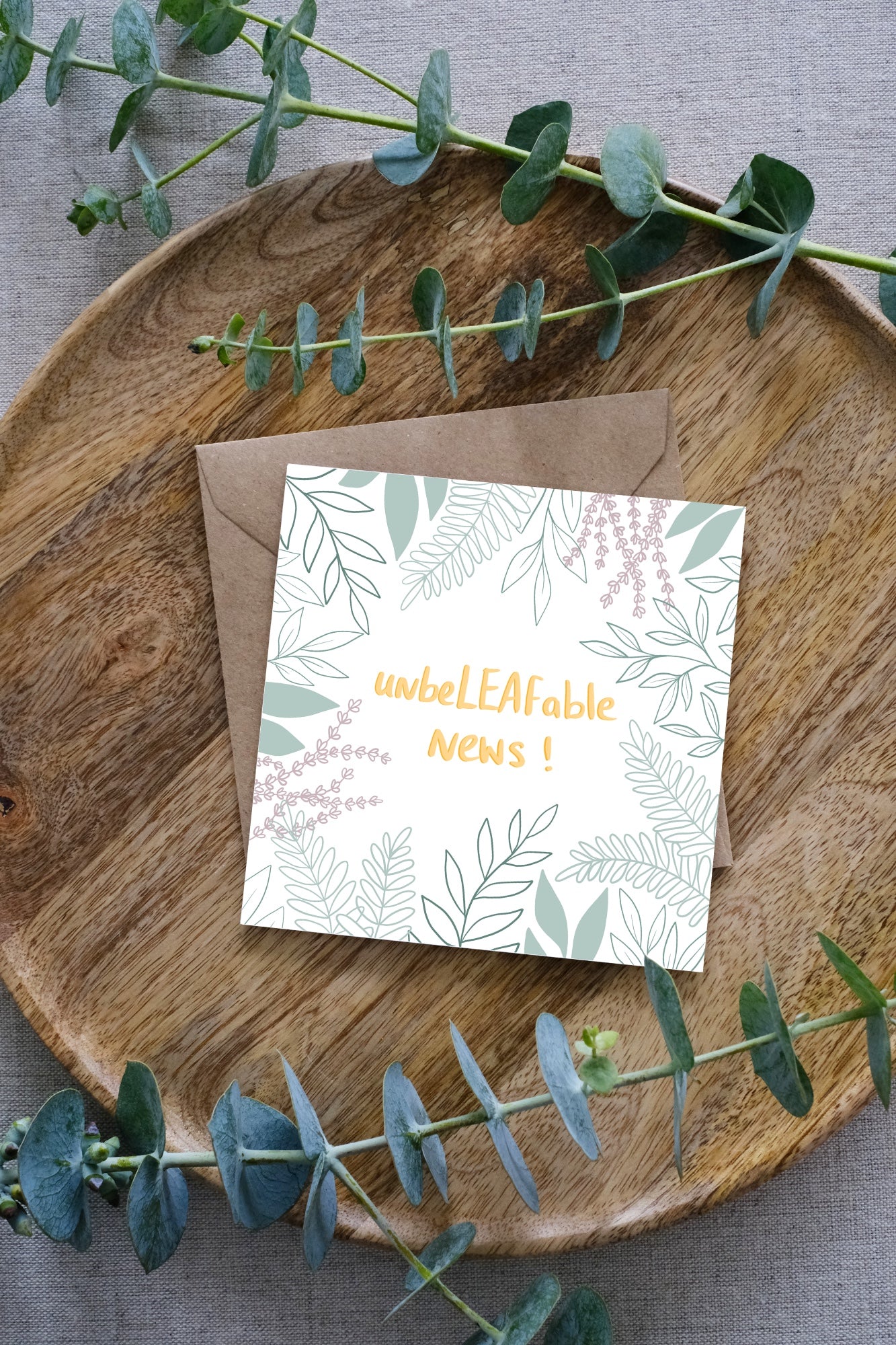 Una Heaney Designs Unbleafable News Card
