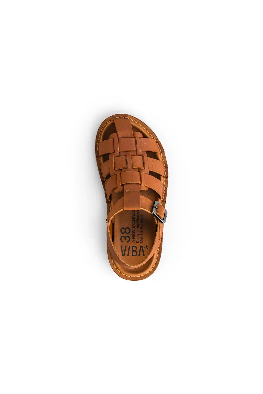 VIBAe CAPRI Leather Cognac Brown