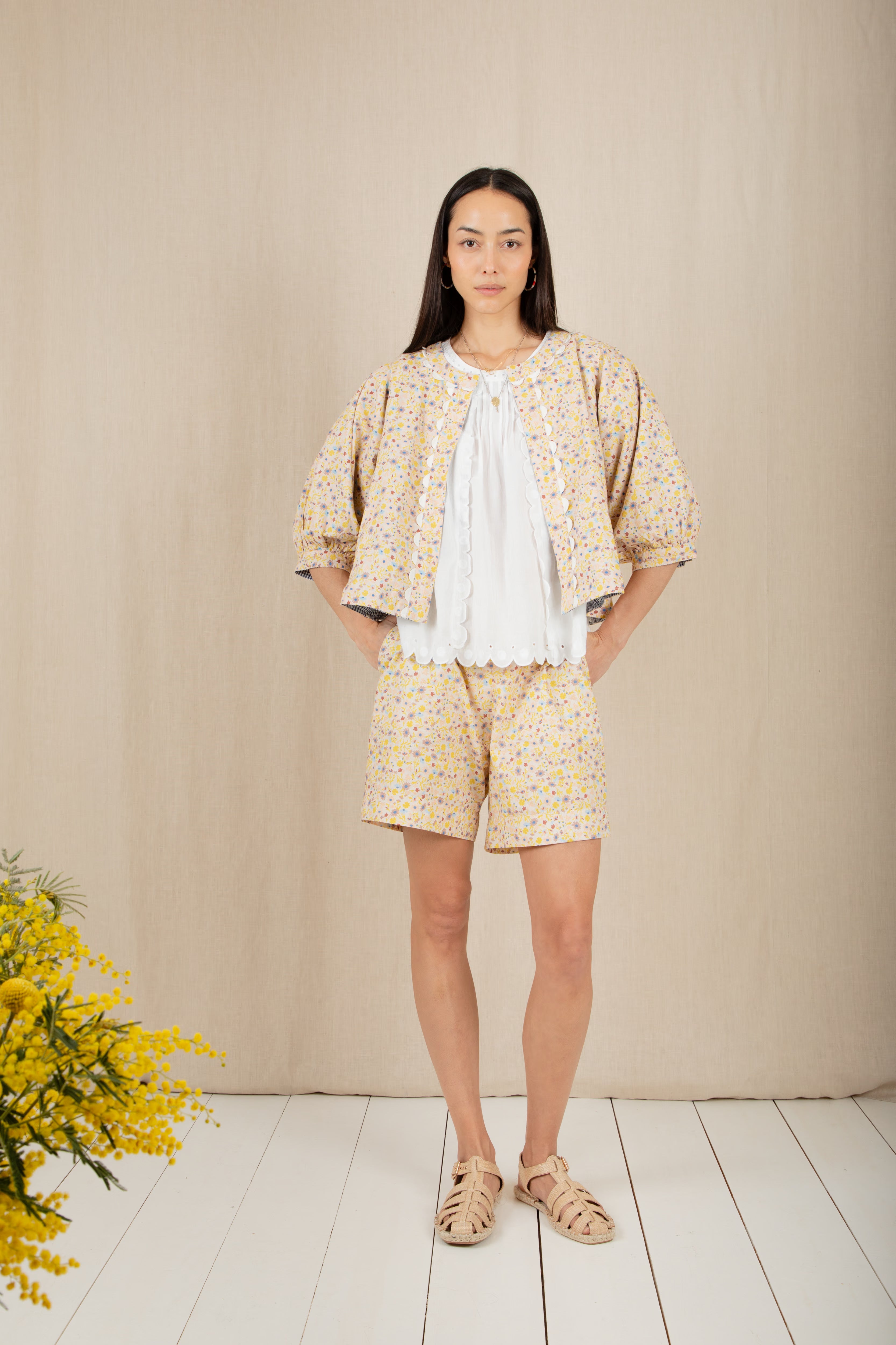 Bonté Navy/Lemon Zest Vida Reversible Jacket
