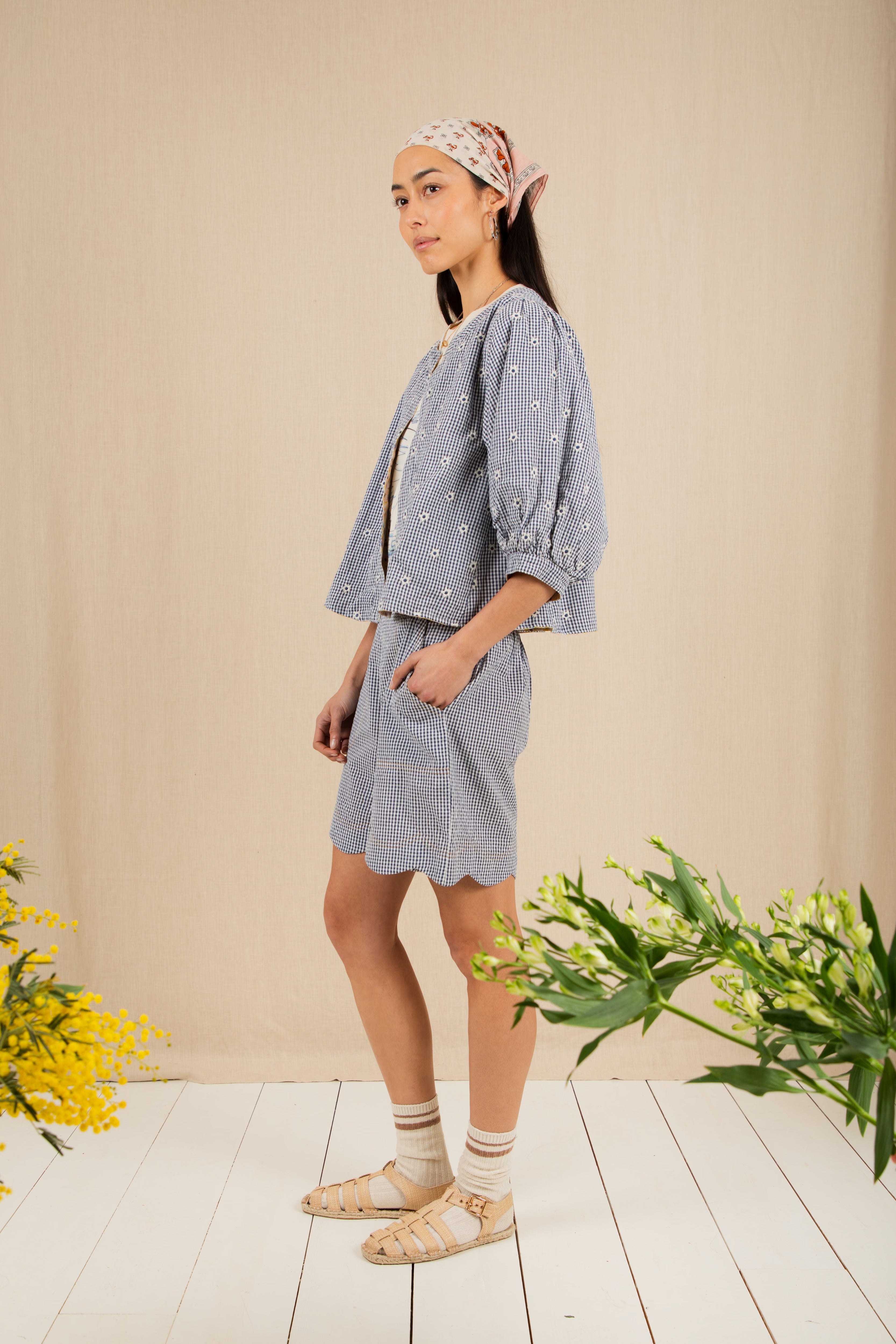 Bonté Navy/Lemon Zest Vida Reversible Jacket