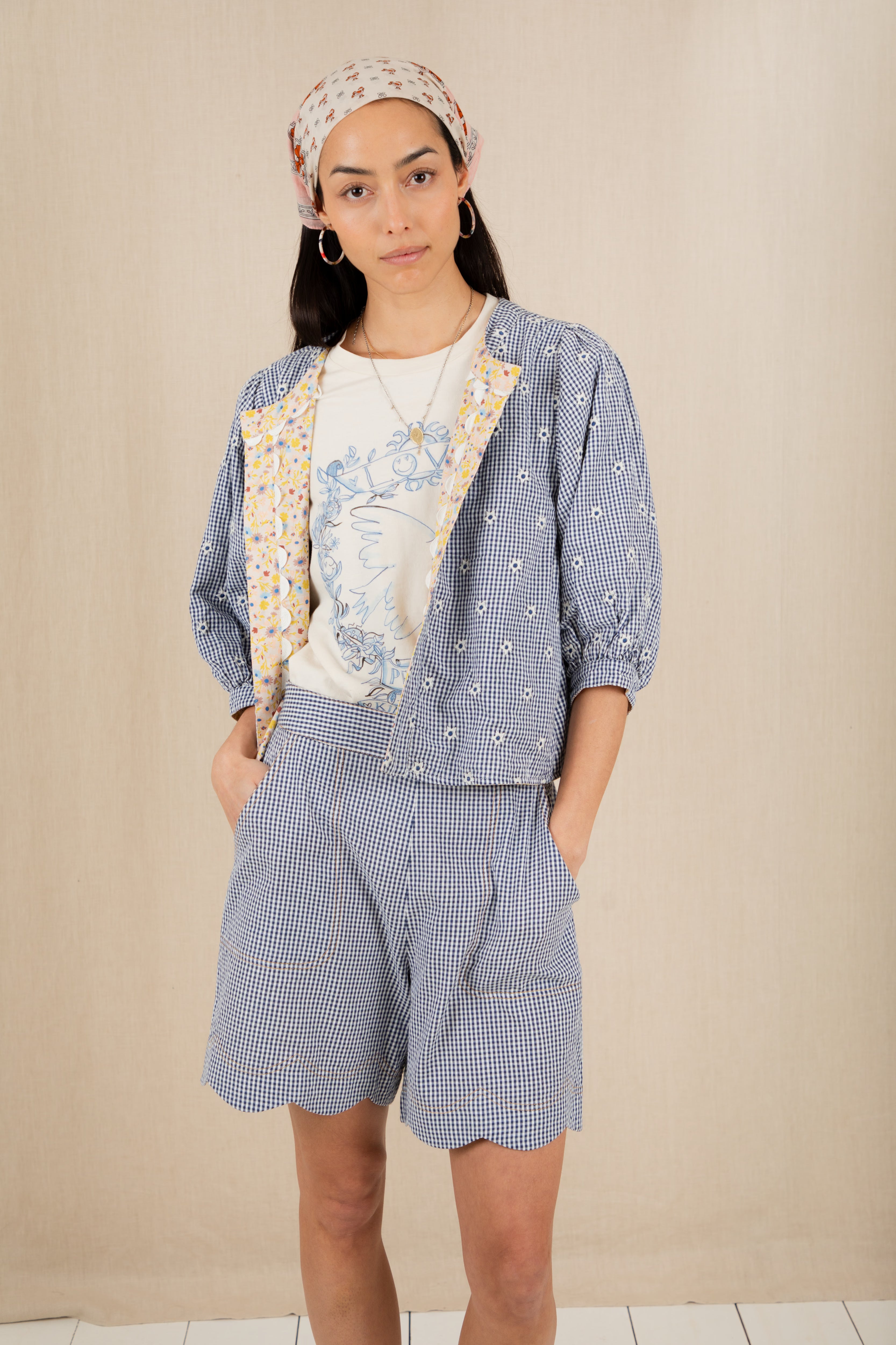 Bonté Navy/Lemon Zest Vida Reversible Jacket