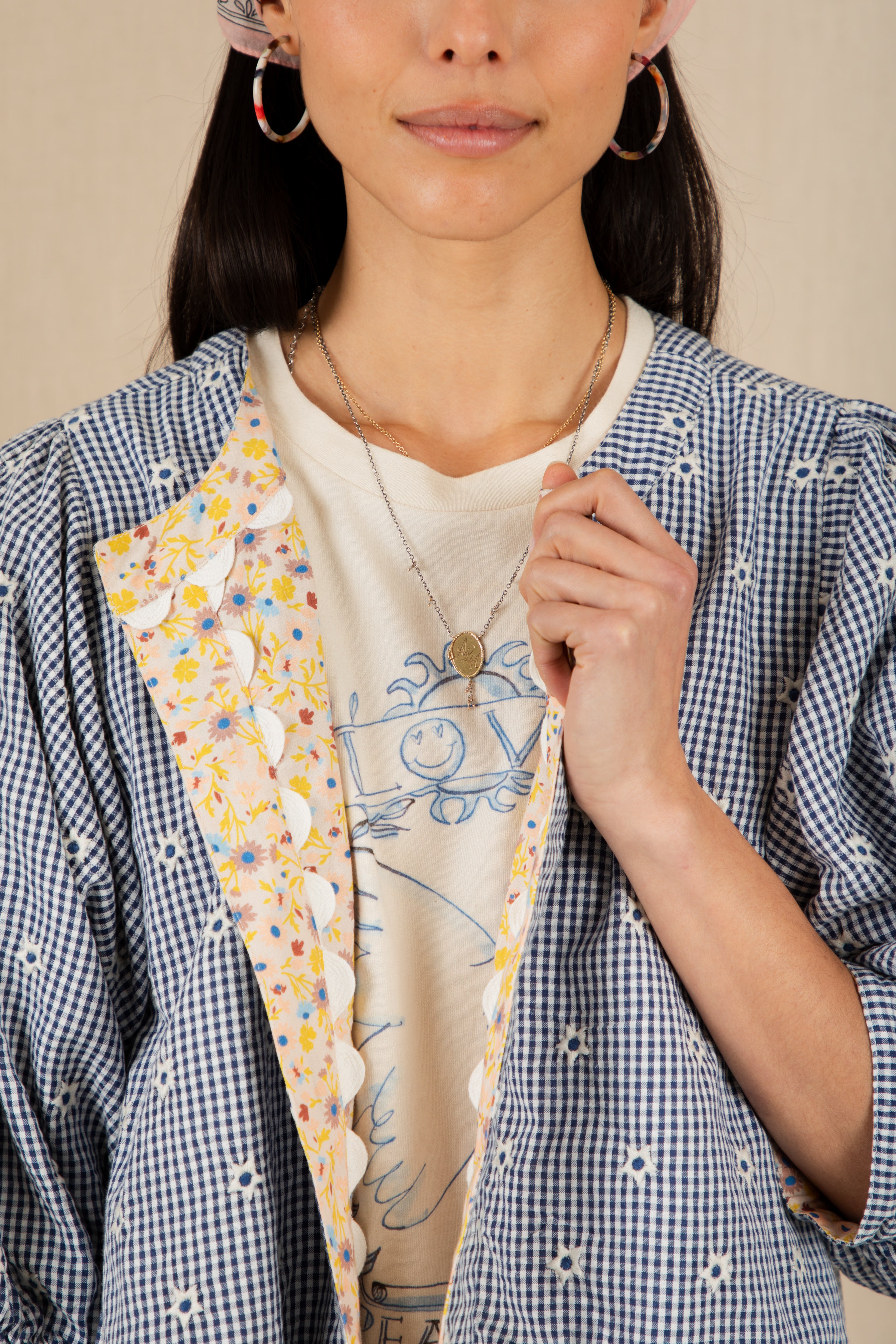 Bonté Navy/Lemon Zest Vida Reversible Jacket