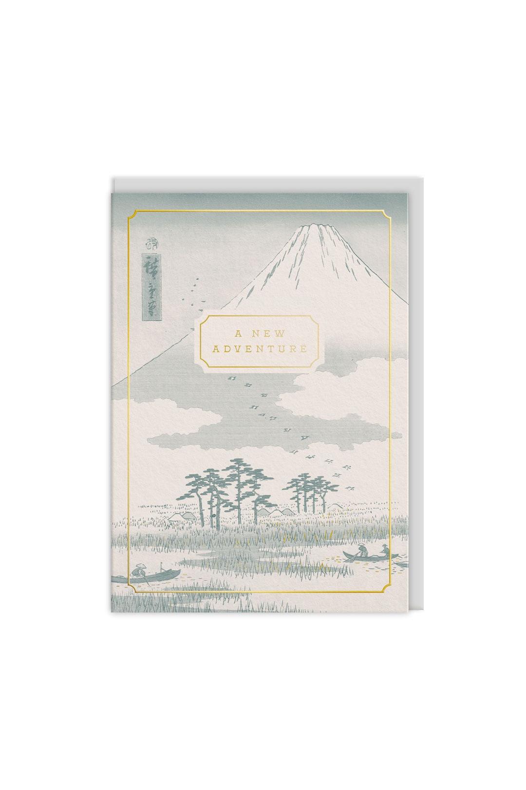 Ohh Deer Mount Fuji New Adventure Greeting Card