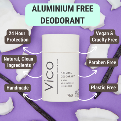 Vico Coconut & Vanilla Natural Deodorant-Womens-Ohh! By Gum - Shop Sustainable