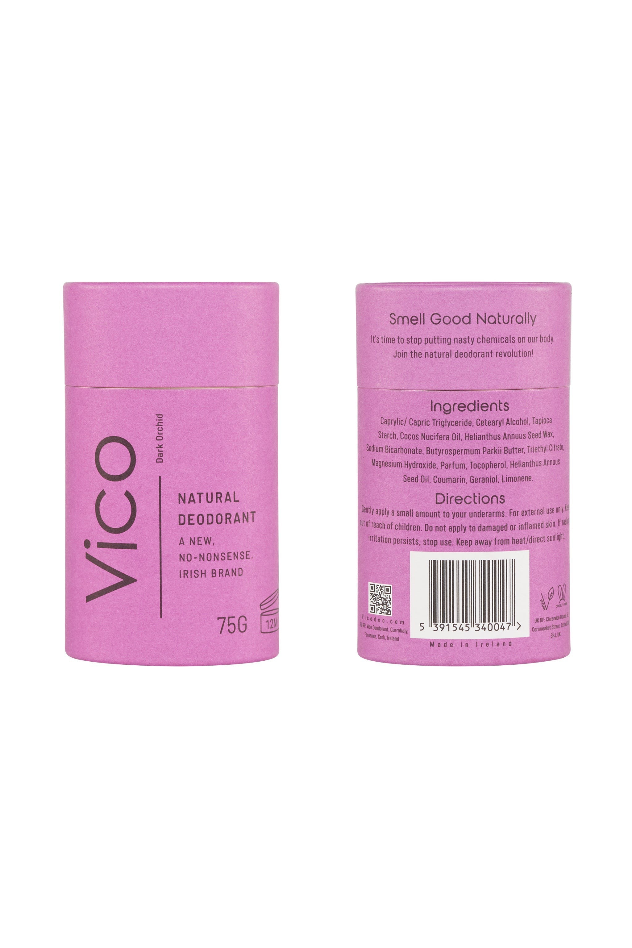 Vico Dark Orchid Natural Deodorant-Womens-Ohh! By Gum - Shop Sustainable