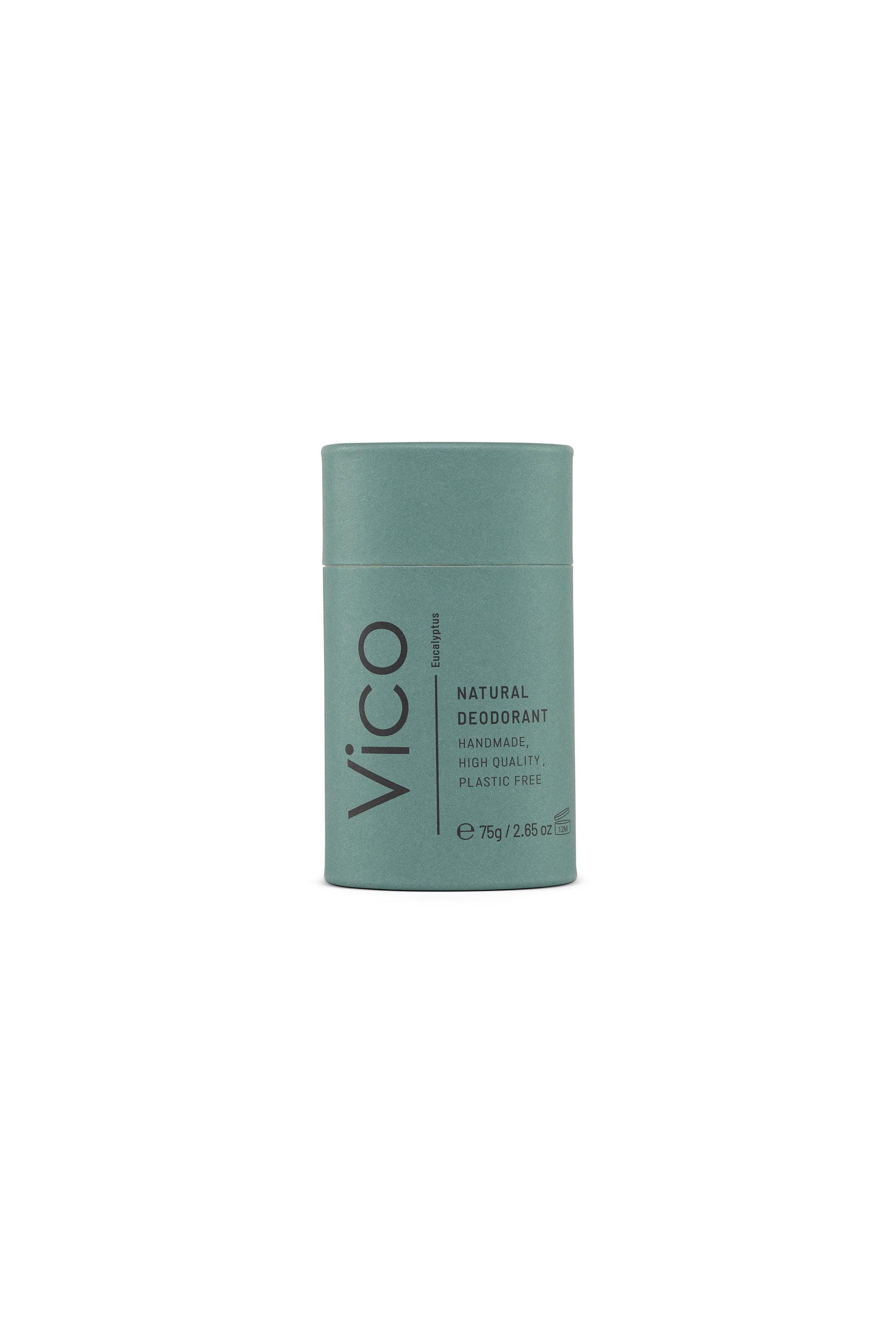 Vico Eucalyptus Natural Deodorant on white background
