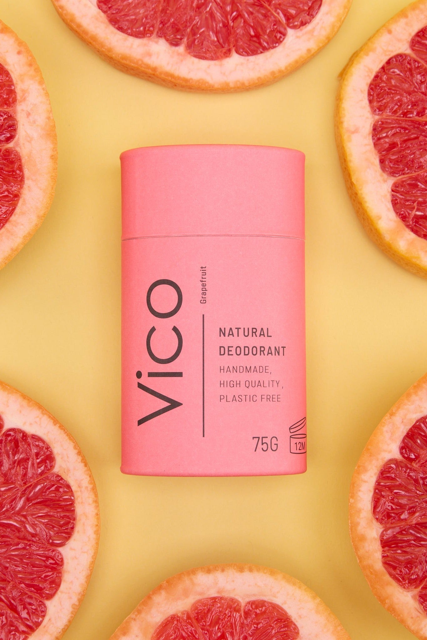 Vico Grapefruit Natural Deodorant-Womens-Ohh! By Gum - Shop Sustainable