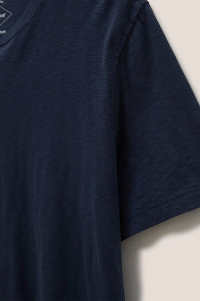 White Stuff Abersoch Short Sleeve Tee in Dark Navy SS25-Mens-Ohh! By Gum - Shop Sustainable