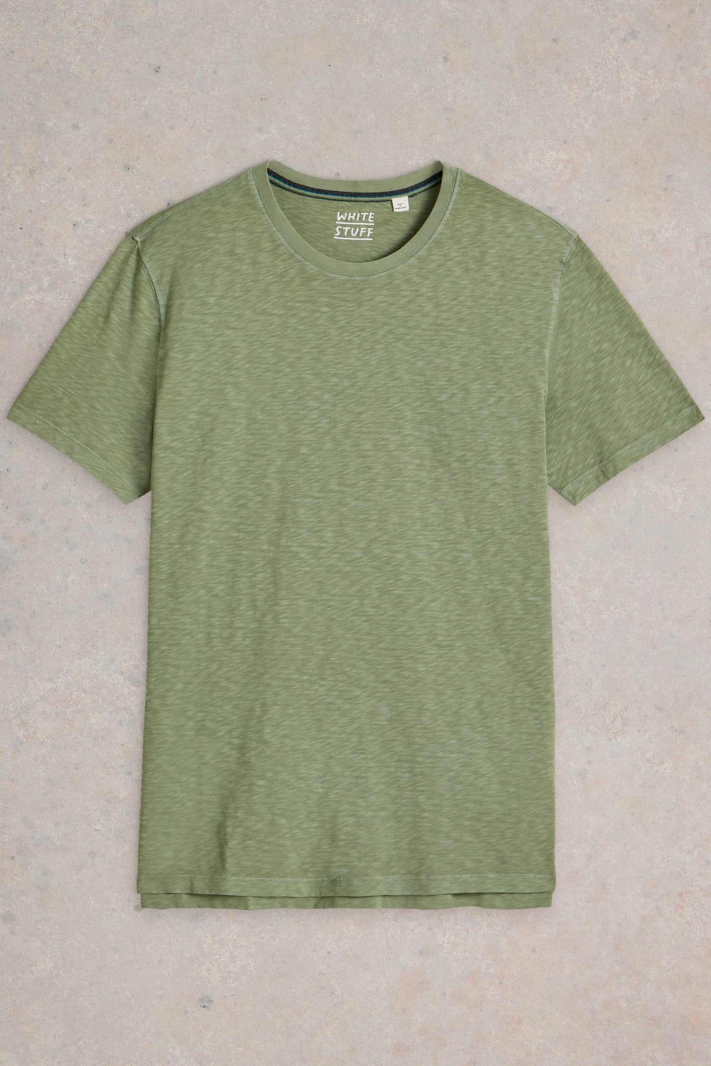 White Stuff Abersoch Short Sleeve Tee in Dusty Green