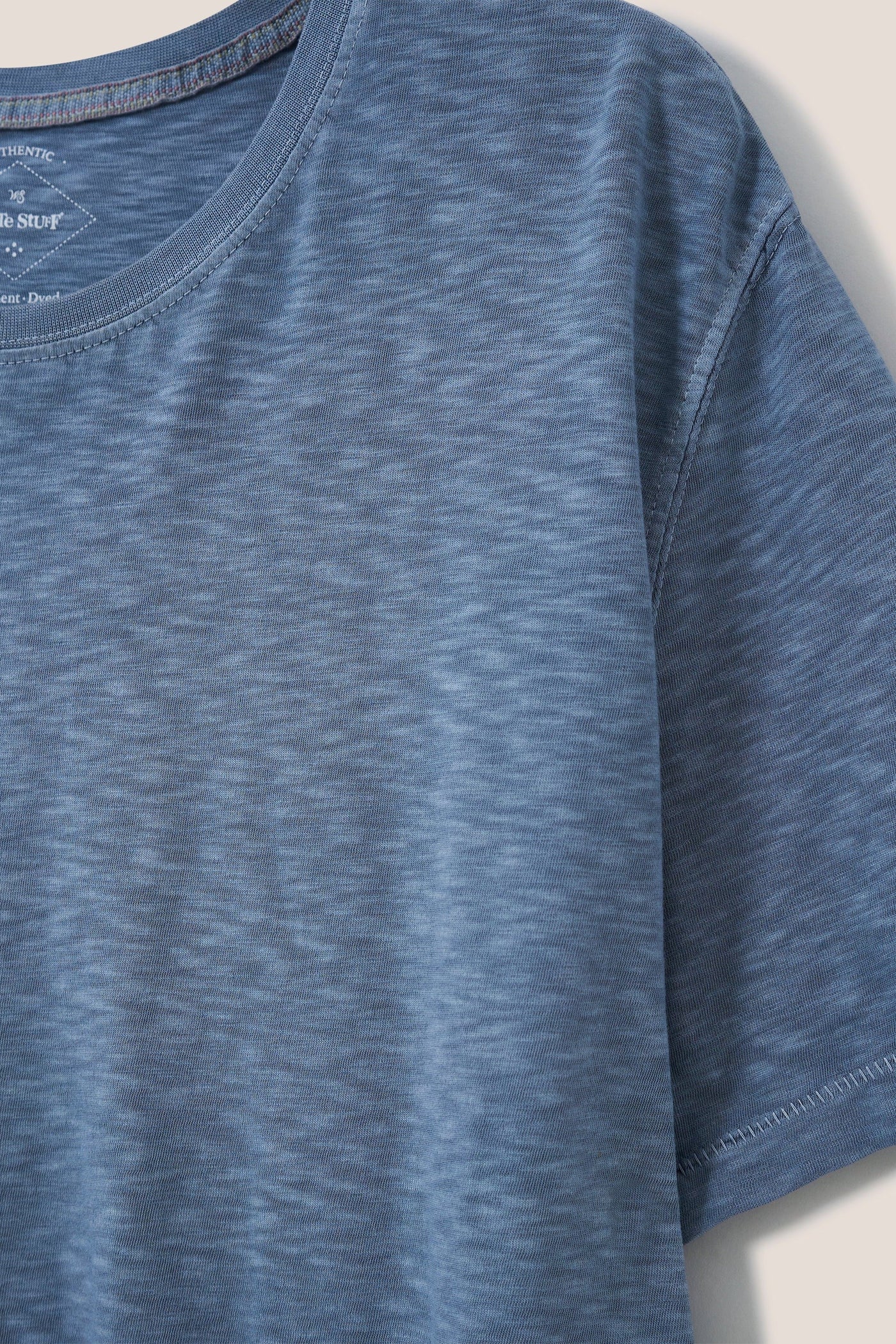 White Stuff Abersoch Short Sleeve Tee in Mid Blue-Mens-Ohh! By Gum - Shop Sustainable