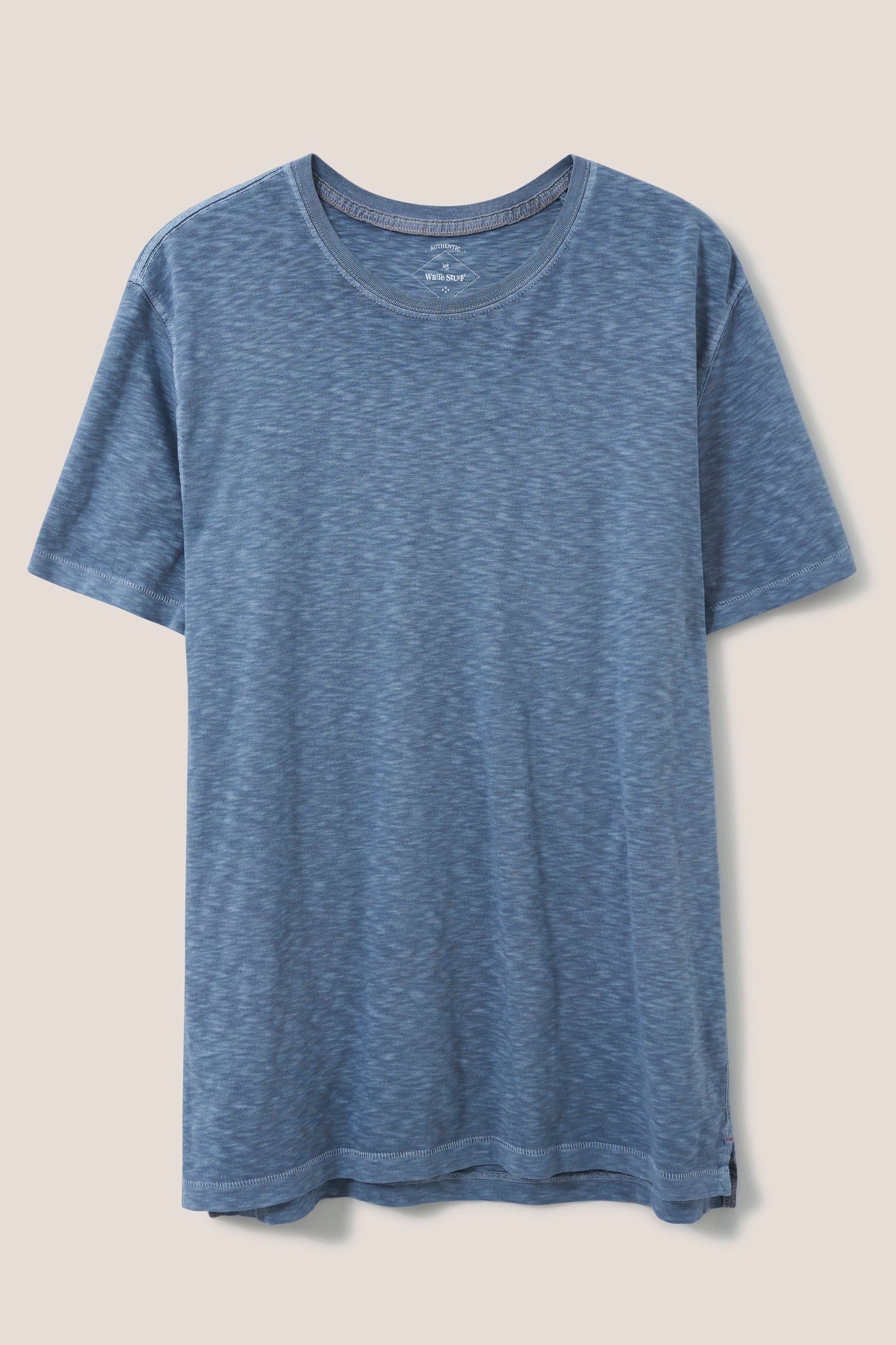 White Stuff Abersoch Short Sleeve Tee in Mid Blue-Mens-Ohh! By Gum - Shop Sustainable