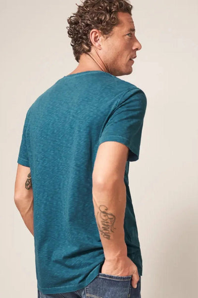 White Stuff Abersoch Short Sleeve Tee in Mid Teal-Mens-Ohh! By Gum - Shop Sustainable