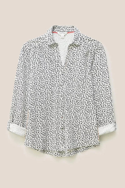 White Stuff Annie Cotton Jersey Shirt - Ivory Multi-Womens-Ohh! By Gum - Shop Sustainable