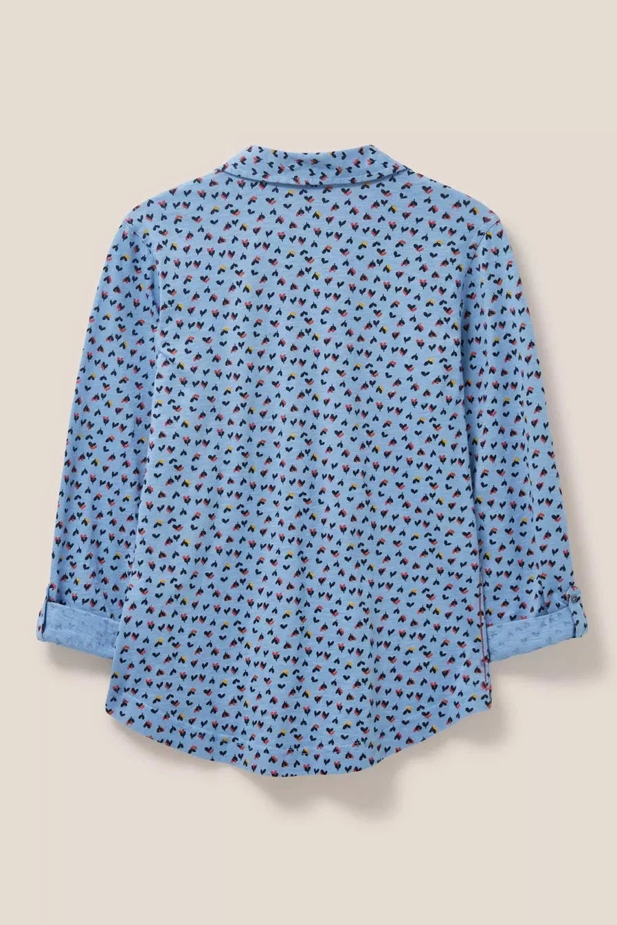 White Stuff Annie Cotton Jersey Shirt - Teal Multi-Womens-Ohh! By Gum - Shop Sustainable