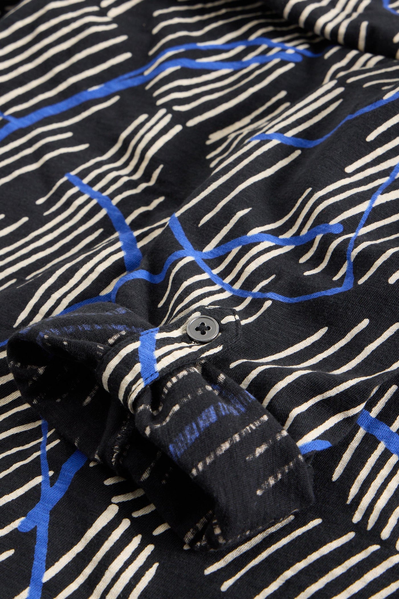 White Stuff Annie Jersey Black Print Shirt AW25
