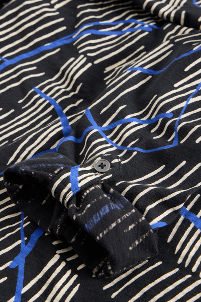 White Stuff Annie Jersey Black Print Shirt AW25