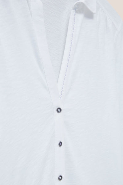 White Stuff Annie Jersey Brill White Shirt-Womens-Ohh! By Gum - Shop Sustainable