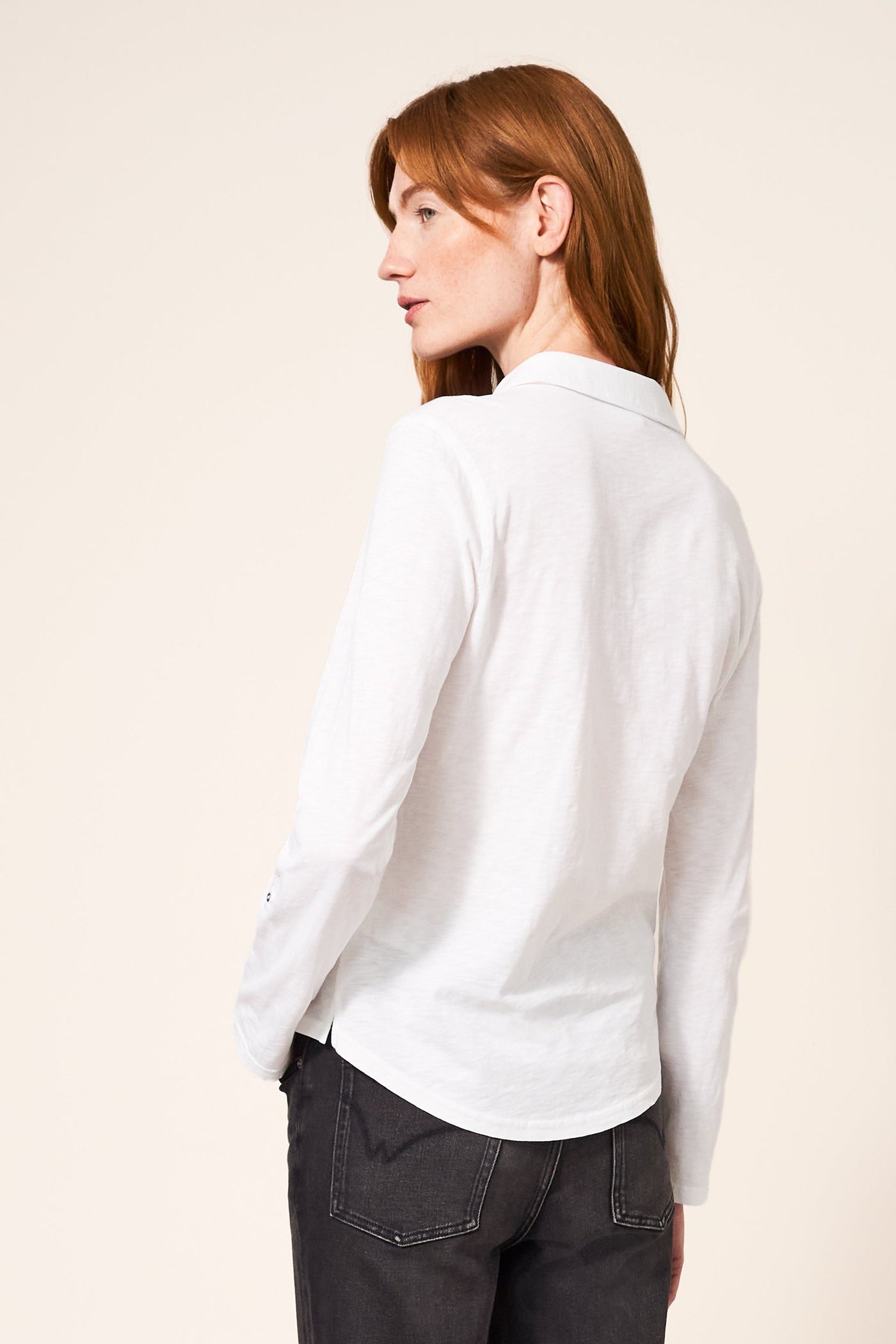 White Stuff Annie Jersey Brill White Shirt-Womens-Ohh! By Gum - Shop Sustainable