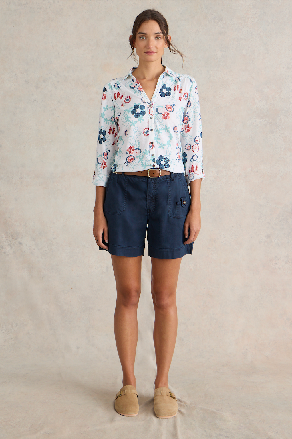 White Stuff Annie Jersey White Print Shirt AW24-Womens-Ohh! By Gum - Shop Sustainable