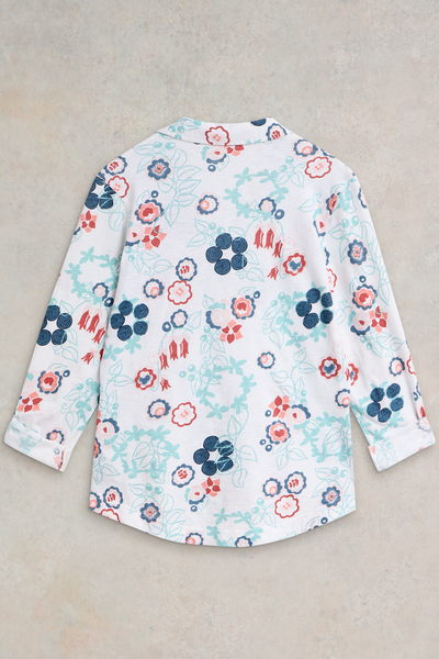 White Stuff Annie Jersey White Print Shirt AW24-Womens-Ohh! By Gum - Shop Sustainable