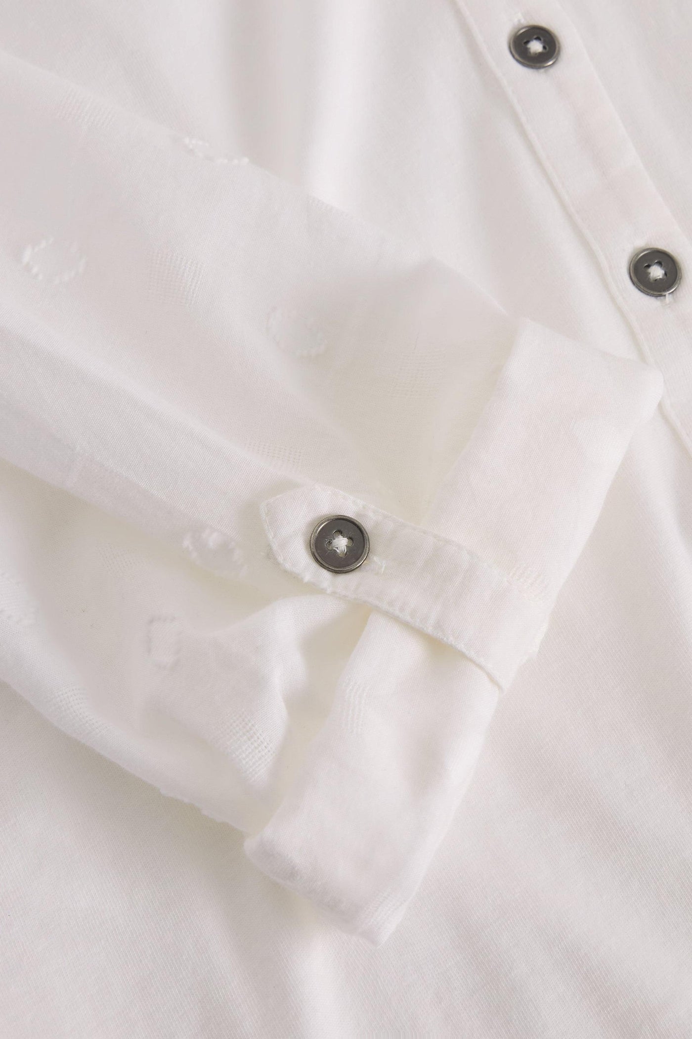 White Stuff Annie Longline Shirt in Pale Ivory