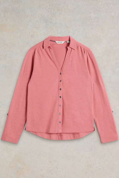 White Stuff Annie Textured Dusty Pink Shirt-Womens-Ohh! By Gum - Shop Sustainable