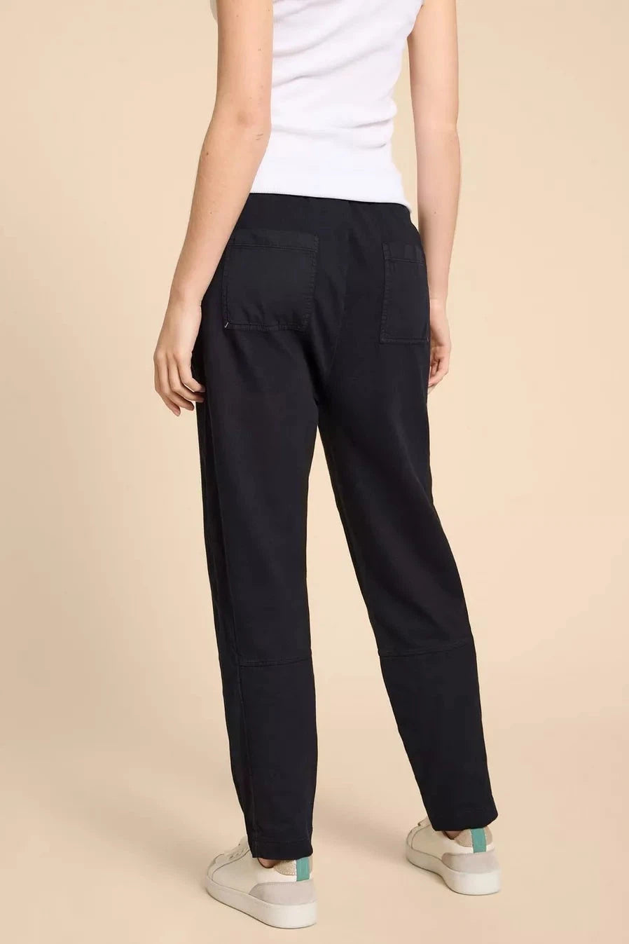 White Stuff Ava Jersey Jogger in Pure Black-Womens-Ohh! By Gum - Shop Sustainable