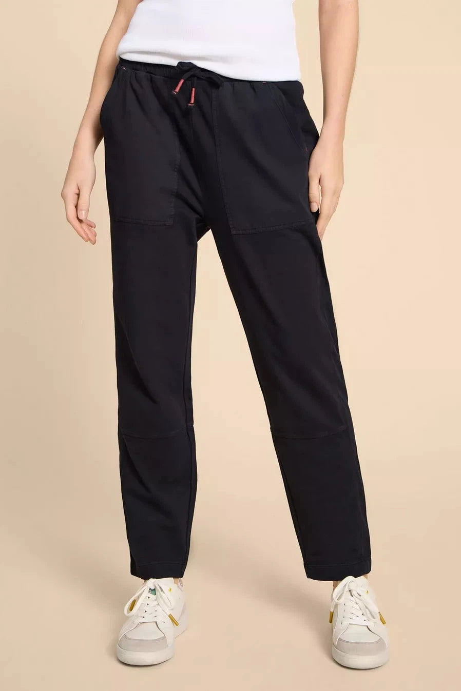 White Stuff Ava Jersey Jogger in Pure Black-Womens-Ohh! By Gum - Shop Sustainable